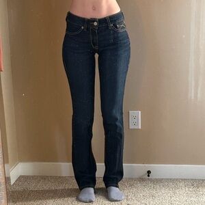 Tall long length 25x34 Ariat Dark Blue Women's Straight Leg Jeans